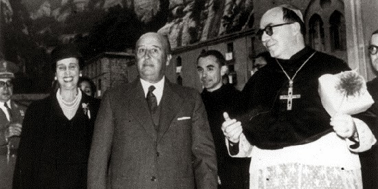 Resultado de imagen de abad de monerrat con franco