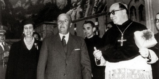 Resultado de imagen de abad de monerrat con franco