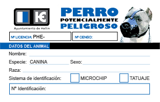 Medio Ambiente Hellín: Nuevo formato carnés para perros